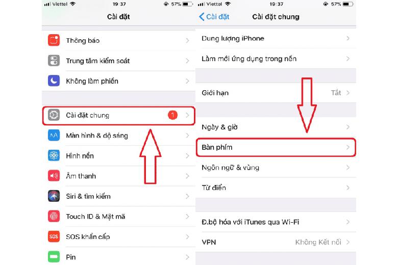 Cách gõ tiếng Trung trên điện thoại iOS bước 2