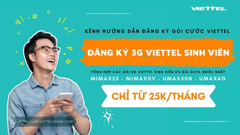 Cách đăng ký 3G Viettel sinh viên 2021