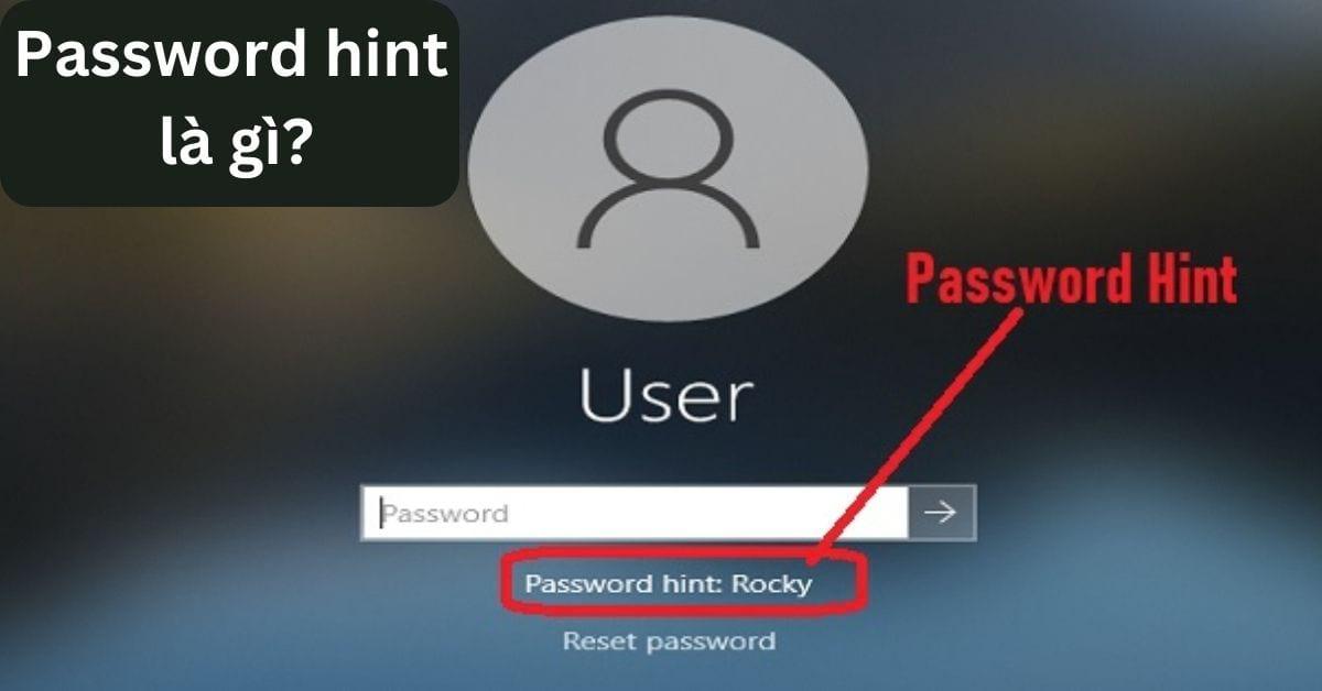 cách tắt password hint win 10
