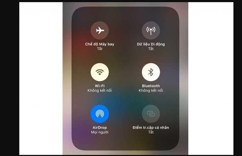 Cách kết nối định vị giữa 2 điện thoại iPhone bật AirDrop