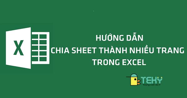 cách chia trang trong excel