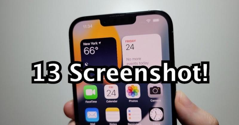 cách chụp ảnh màn hình iphone 13