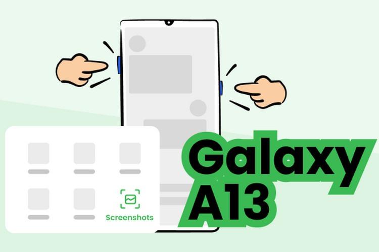 cách chụp màn hình trên samsung a13