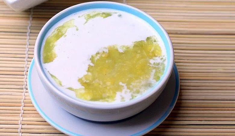 cách nấu chè đậu xanh nước cốt dừa: thành phẩm