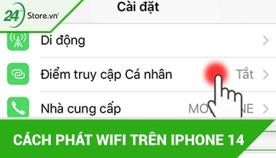 cách phát mạng iphone