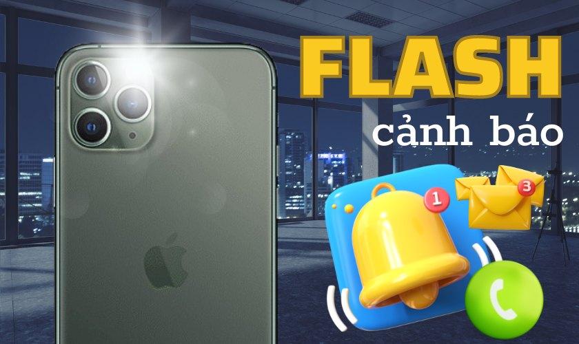 cách tắt đèn flash khi có thông báo của iphone