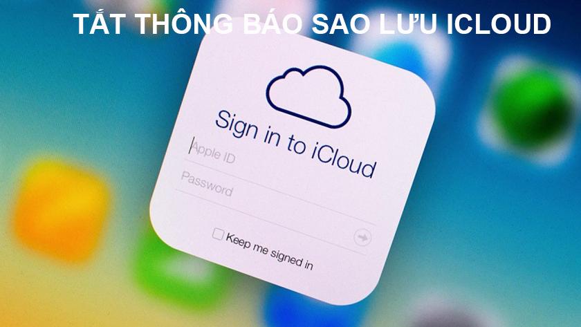 cách tắt icloud