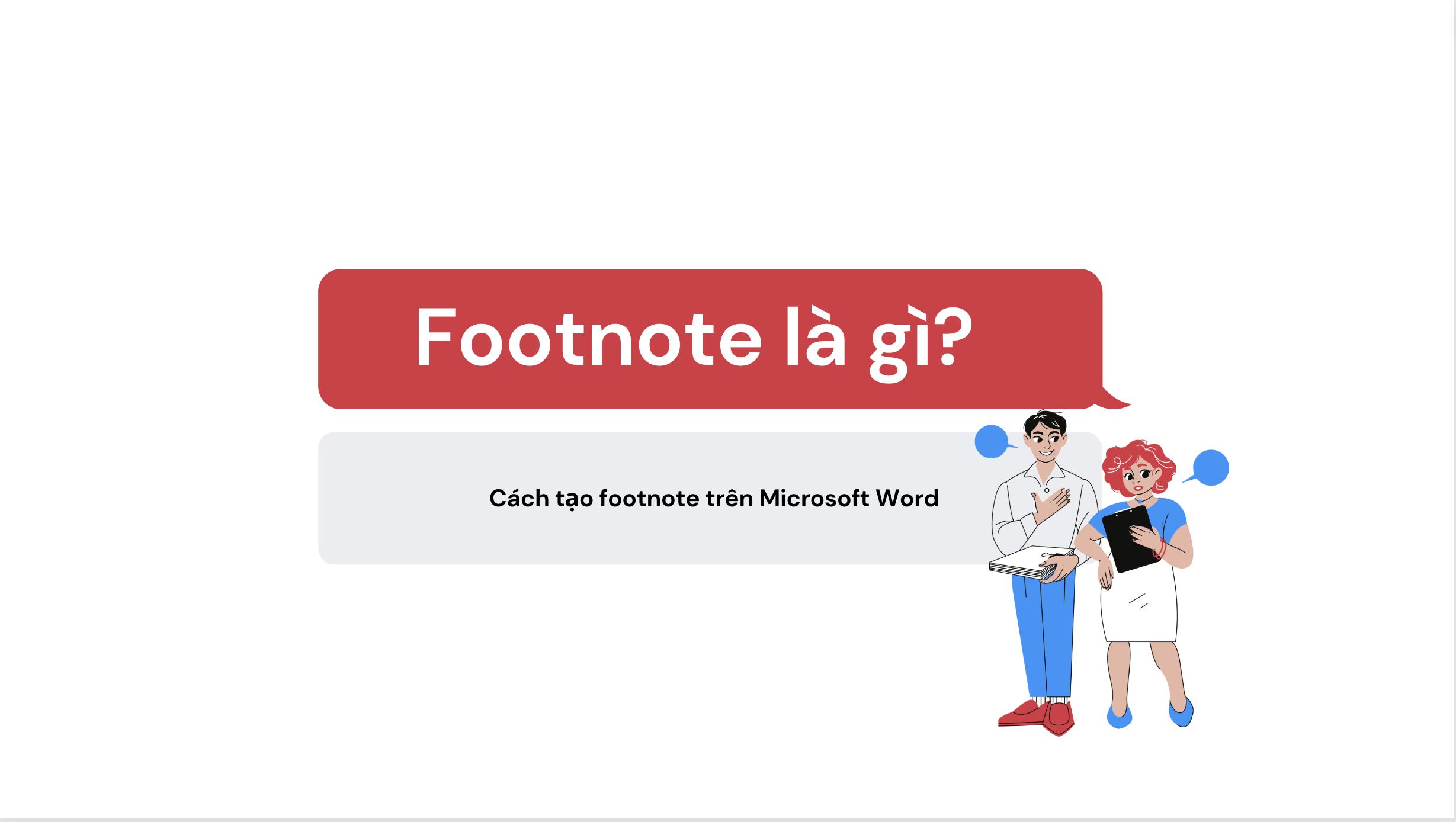 cách thêm footnote trong word