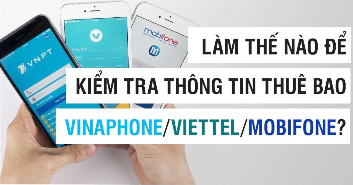 cách tra thông tin thuê bao