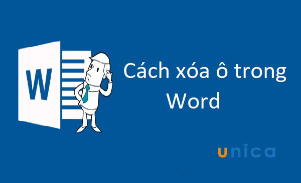 cách xóa chữ trong bảng word