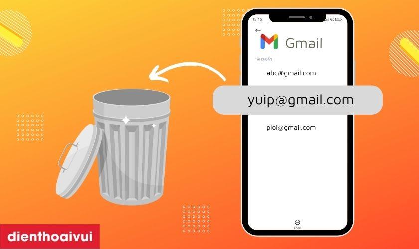 cách xóa tài khoản email trên điện thoại