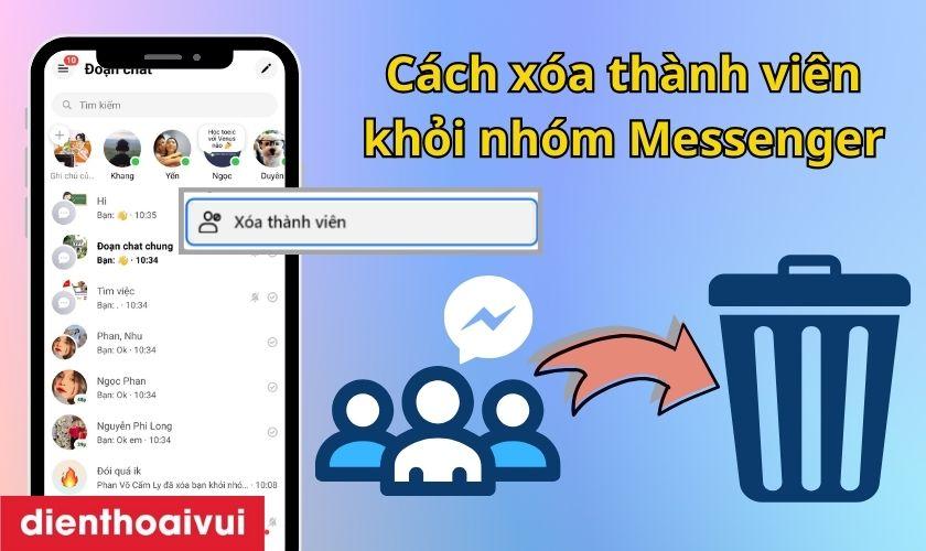 cách xoá thành viên khỏi nhóm mess