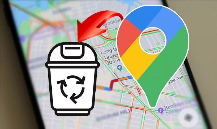 cách xóa vị trí trên google map trên điện thoại