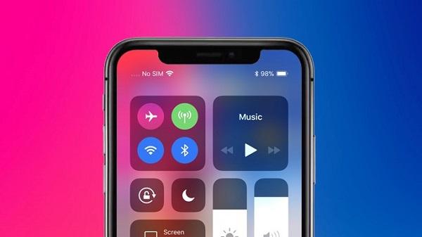 cách bật phần trăm pin iphone x