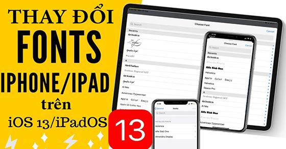 cách cài phông chữ to cho iphone