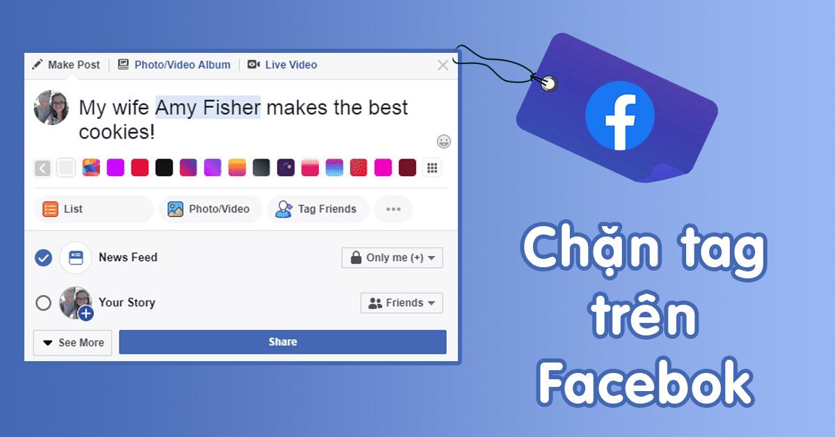 cách chặn gắn the trên facebook bằng điện thoại