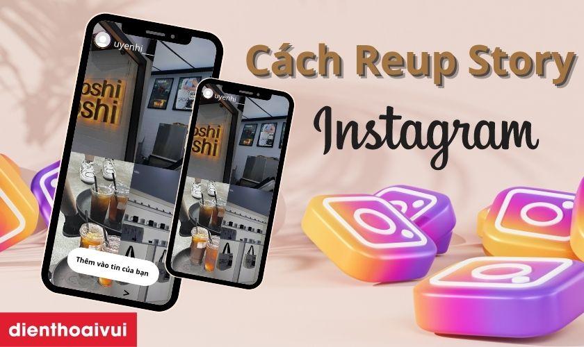 cách chia sẻ tin của người khác trên instagram