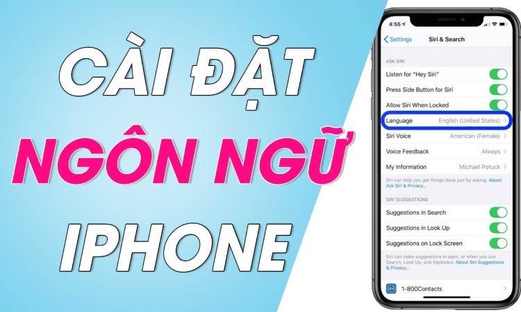 cách chuyển ngôn ngữ trên iphone