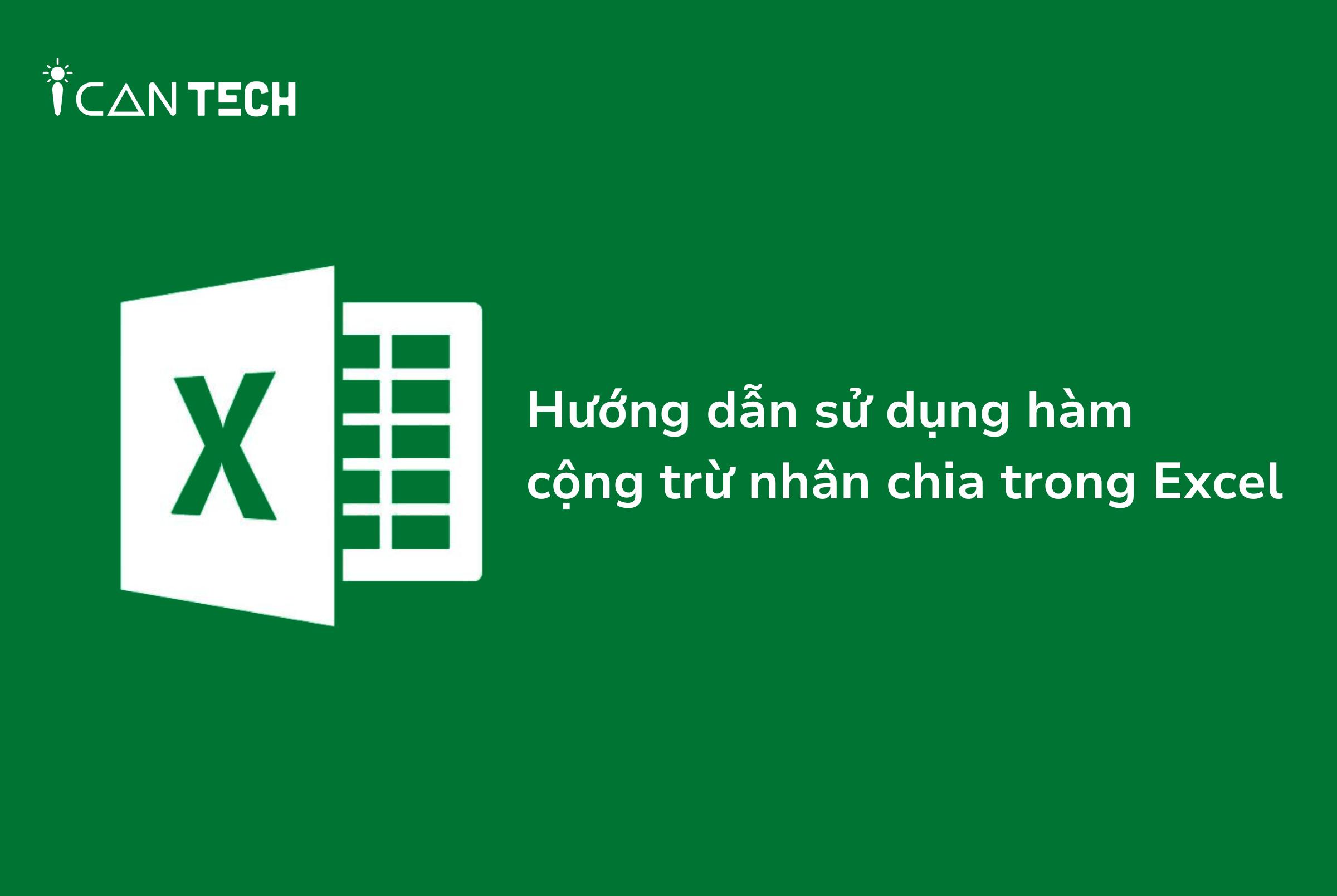 cách cộng trong excel