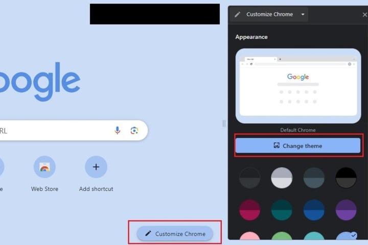 cách đổi hình nền chrome