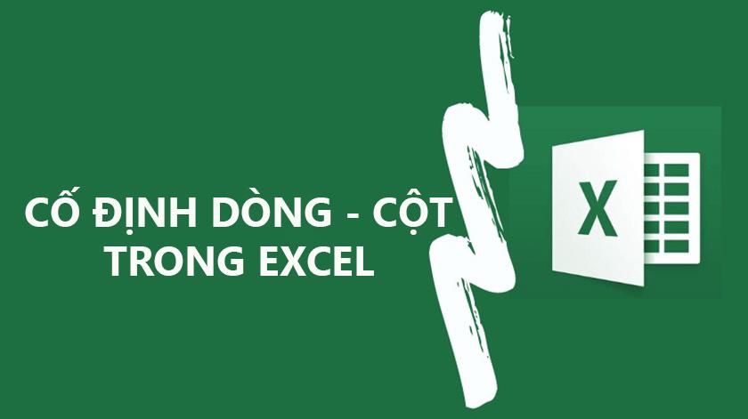 cách ghim dòng excel