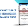 Cách hủy tất cả dịch vụ Vinaphone đang sử dụng tránh mất tiền