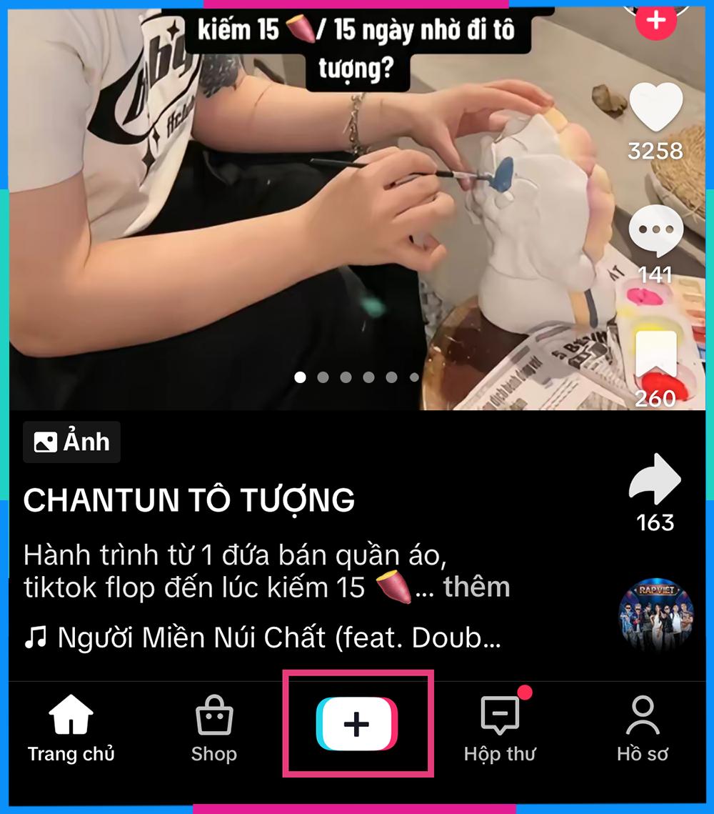 Cách chụp ảnh trên Tiktok bằng điện thoại 1