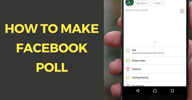 cách tạo bình chọn trên facebook