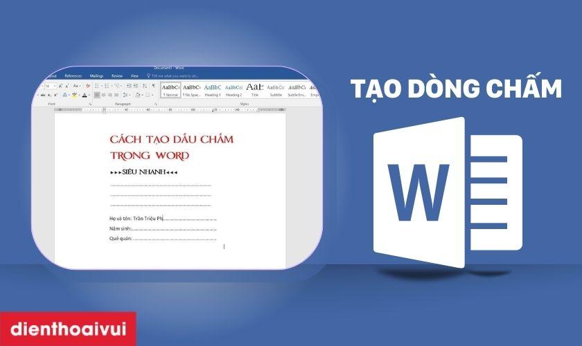 cách thêm nhiều dòng trong word