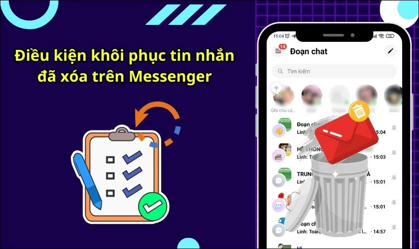 4 cách khôi phục tin nhắn đã xóa trên Messenger 100% thành công