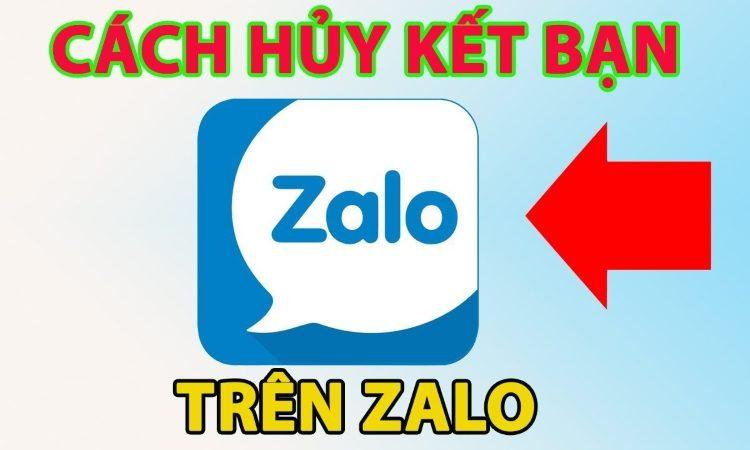 cách xem ai đã hủy kết bạn trên zalo