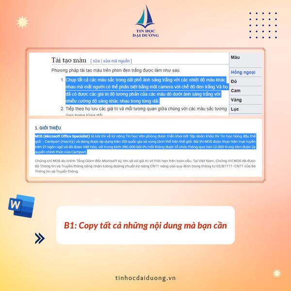 copy tài liệu từ trang web vào word