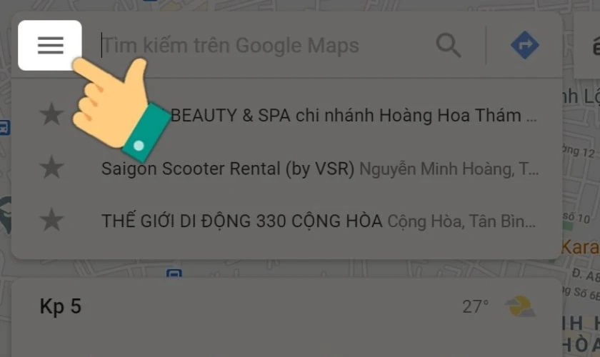 Truy cập vào Google Maps trên máy tính