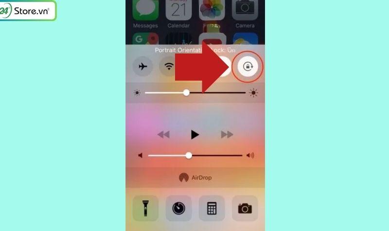 xoay màn hình iPhone 6 plus