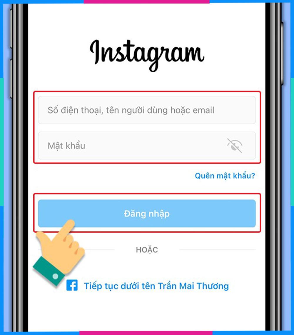 Kết nối Instagram với Facebook B1